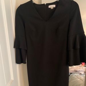 Black knee length dress